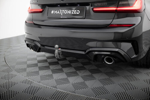 Maxton rear diffuser for BMW 3 M-Pack G20 / G21 (Fits car with towbar)
