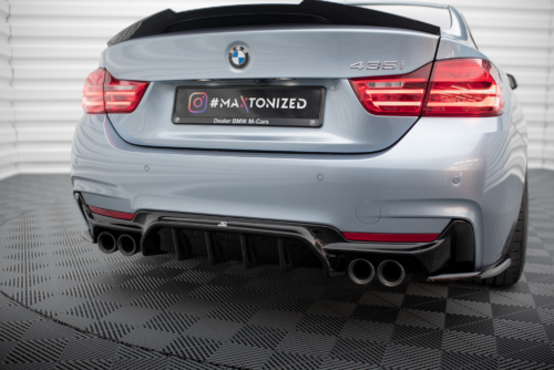 Maxton rear diffuser for BMW 4 Coupe / Gran Coupe / Cabrio M-Pack F32 / F36 / F33 (Version with dual exhausts on both sides)