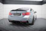 Maxton rear diffuser for BMW 4 Coupe / Gran Coupe / Cabrio M-Pack F32 / F36 / F33 (Version with single exhausts on both sides)