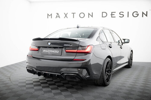 Maxton rear diffuser for BMW M340i G20 / G21 (Fits car with towbar)