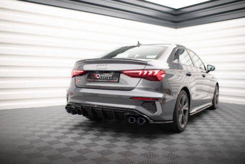 Maxton rear diffuser + exhaust tip imitation for Audi A3 S-Line Sedan 8Y