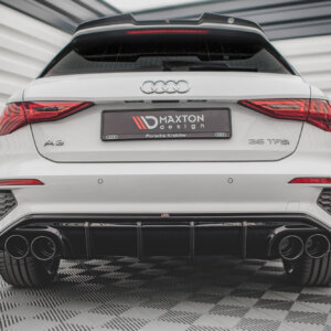 Maxton stražnji difuzor + imitacija ispušnih završetaka za Audi A3 S-Line Sportback 8Y