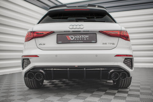 Maxton rear diffuser + exhaust tip imitation for Audi A3 S-Line Sportback 8Y
