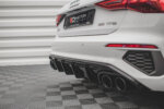 Maxton rear diffuser + exhaust tip imitation for Audi A3 S-Line Sportback 8Y