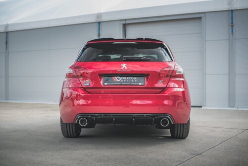 Maxton rear diffuser + exhaust tip imitation for Peugeot 308 GT Mk2 Facelift