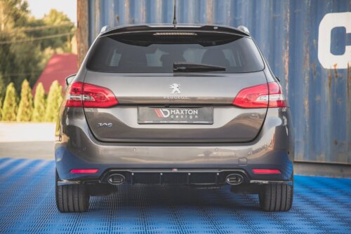 Maxton rear diffuser + exhaust tip imitation for Peugeot 308 SW Mk2