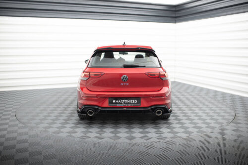 Maxton rear diffuser + exhaust tip imitation for Volkswagen Golf GTE / R-Line Mk8 / Mk8 Facelift