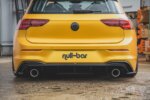 Maxton Rear Valance (GTI LOOK) with Exhaust Volkswagen Golf Hatchback Mk8 / Mk8 Facelift