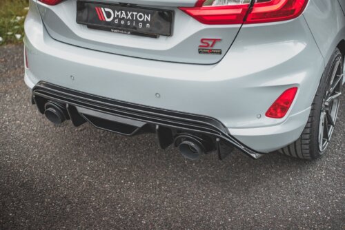 Maxton Rear Valance + Miltek Sport Exhaust Ford Fiesta ST Mk8 + GPF System