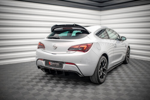 Maxton rear diffuser for Opel Astra GTC OPC-Line J (Version with single exhaust on one side)