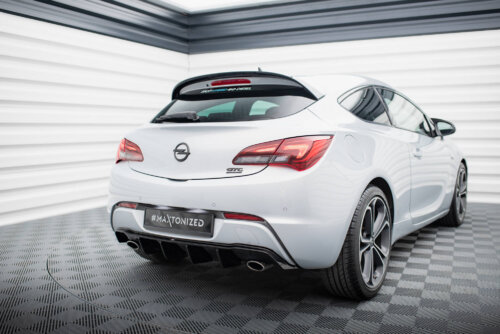 Maxton rear diffuser for Opel Astra GTC OPC-Line J (Version with single exhausts on both sides)