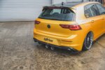 Maxton Rear Valance (R32 LOOK) with Exhaust Volkswagen Golf Hatchback Mk8 / Mk8 Facelift