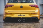 Maxton Rear Valance (R32 LOOK) with Exhaust Volkswagen Golf Hatchback Mk8 / Mk8 Facelift