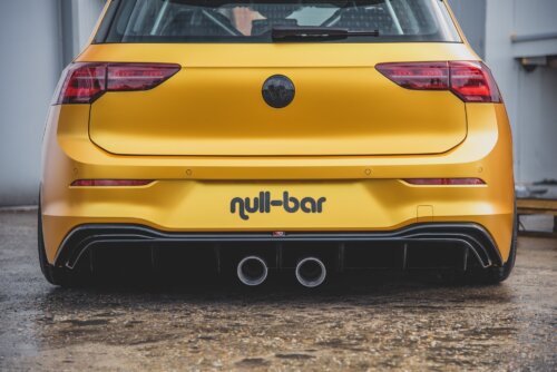 Maxton Rear Valance (R32 LOOK) with Exhaust Volkswagen Golf Hatchback Mk8 / Mk8 Facelift