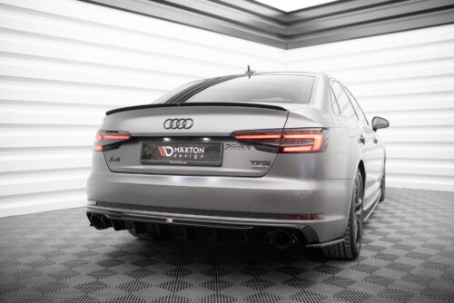 Maxton rear diffuser V.1 for Audi A4 S-line B9 (Version with single exhaust tips on both sides)