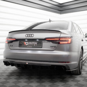 Maxton stražnji difuzor V.1 za Audi A4 S-line B9 (Version with single exhaust tips on one side)