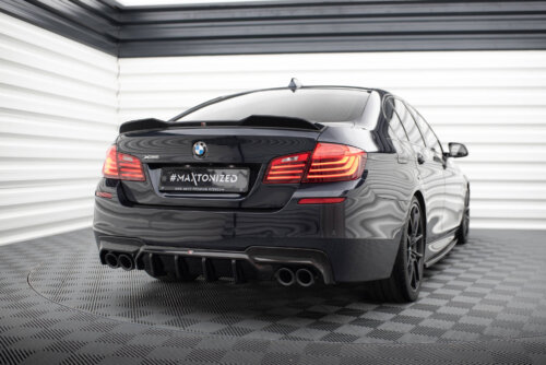 Maxton rear diffuser V.2 for BMW 5 M-Pack F10 / F11 (Version with two double exhausts)
