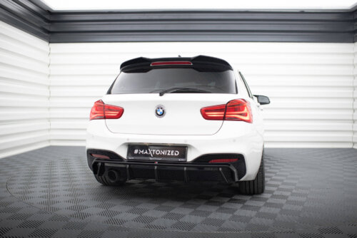 Maxton rear diffuser V.3 for BMW 1 M-Pack F20 Facelift (Version with single exhaust on one side)