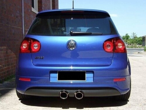 Maxton rear diffuser for Volkswagen Golf R32 Mk5 (with 2 exhaust holes, for R32 exhaust)