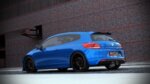 Maxton rear diffuser for VW Scirocco III R with 2 exhaust holes