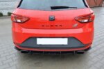 Maxton rear diffuser & rear side splitters for SEAT LEON III CUPRA