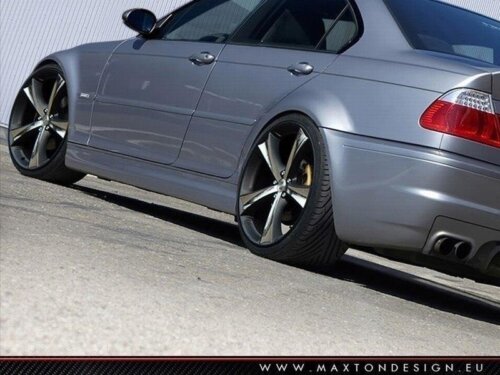 Maxton side skirt diffusers for BMW 3 E46 - 4 DOOR SALOON < M3 LOOK >