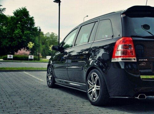 Maxton side skirt diffusers for OPEL ZAFIRA B OPC