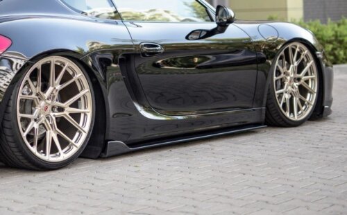 Maxton side skirt diffusers for Porsche Cayman Mk2 981C