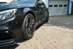Maxton side skirt diffusers V.1 for Mercedes C-Class S205 63AMG