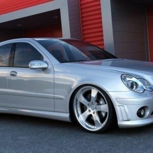 Maxton bočni produžeci za MERCEDES C W203 < AMG 204 LOOK>