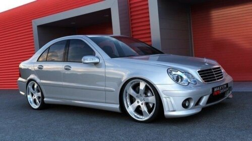 Maxton side skirt diffusers for MERCEDES C W203 < AMG 204 LOOK>