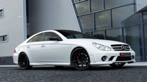 Maxton side skirt diffusers for MERCEDES CLS C219 < W204 AMG LOOK>