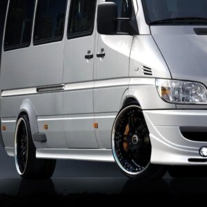 Maxton bočni produžeci za Mercedes Sprinter I FL / Volkswagen LT 96-06 THIS SIDE SKIRTS FITS TWIN WHEELS VERSION.