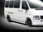 Maxton side skirt diffusers for Mercedes Sprinter I FL / Volkswagen LT 96-06 THIS SIDE SKIRTS FITS TWIN WHEELS VERSION.
