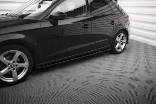 Maxton side skirt diffusers for Audi A3 Sportback 8V Facelift