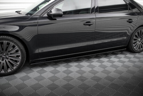 Maxton side skirt diffusers for Audi A8 Long D4