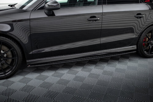 Maxton side skirt diffusers for Audi RS3 Sedan 8V Facelift