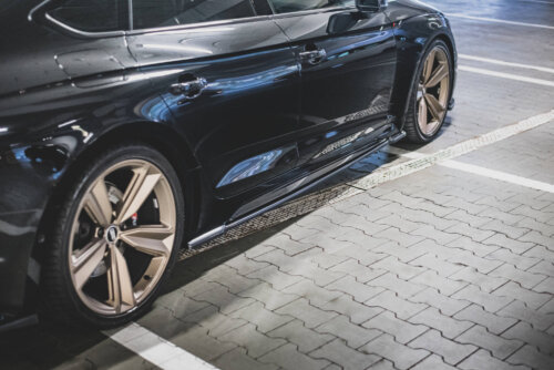 Maxton side skirt diffusers for Audi RS5 Sportback F5 Facelift
