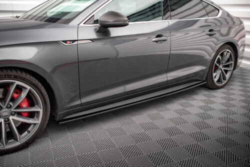 Maxton side skirt diffusers for Audi S5 / A5 S-Line F5 Sportback