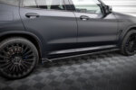 Maxton side skirt diffusers for BMW X3 M-Pack G01 Facelift