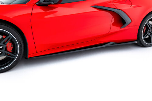 Maxton side skirt diffusers for Chevrolet Corvette C8