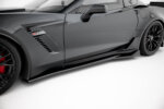 Maxton side skirt diffusers for Chevrolet Corvette Z06 C7
