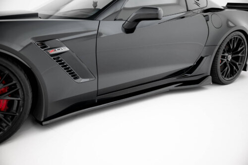 Maxton side skirt diffusers for Chevrolet Corvette Z06 C7