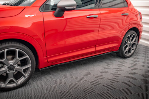 Maxton side skirt diffusers for Fiat 500X Sport Mk1 Facelift