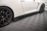 Maxton side skirt diffusers + Flaps for Nissan GTR R35 Facelift