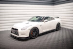 Maxton side skirt diffusers + Flaps for Nissan GTR R35 Facelift