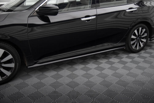 Maxton side skirt diffusers for Honda Civic Sedan Mk10 / Mk10 Facelift