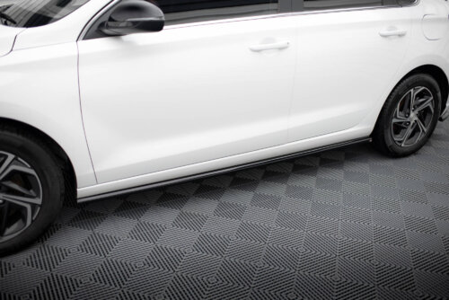 Maxton side skirt diffusers for Hyundai I30 N-Line / Standard Hatchback / Fastback Mk3 Facelift