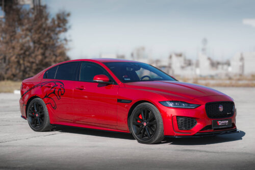 Maxton side skirt diffusers for Jaguar XE R-Dynamic X760 Facelift