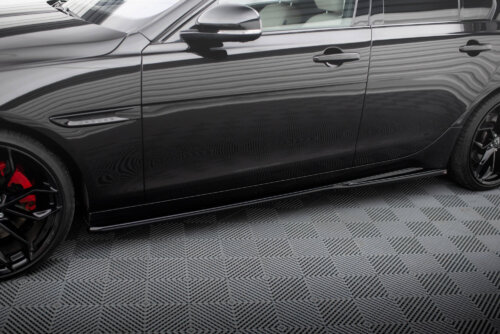 Maxton side skirt diffusers for Jaguar XE X760 Facelift